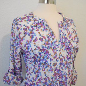 LOFT Polka dot blouse